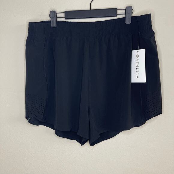 Athleta Hustle 3” Short Black Mid-Rise Women’s NEW - Size 1X - Picture 4 of 7